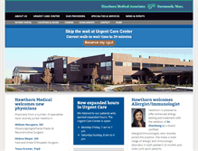 Tablet Screenshot of hawthornmed.com